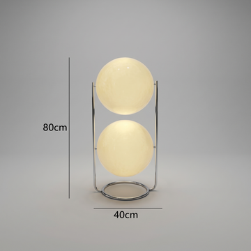 Lampadaire déco avec boule lumineuse