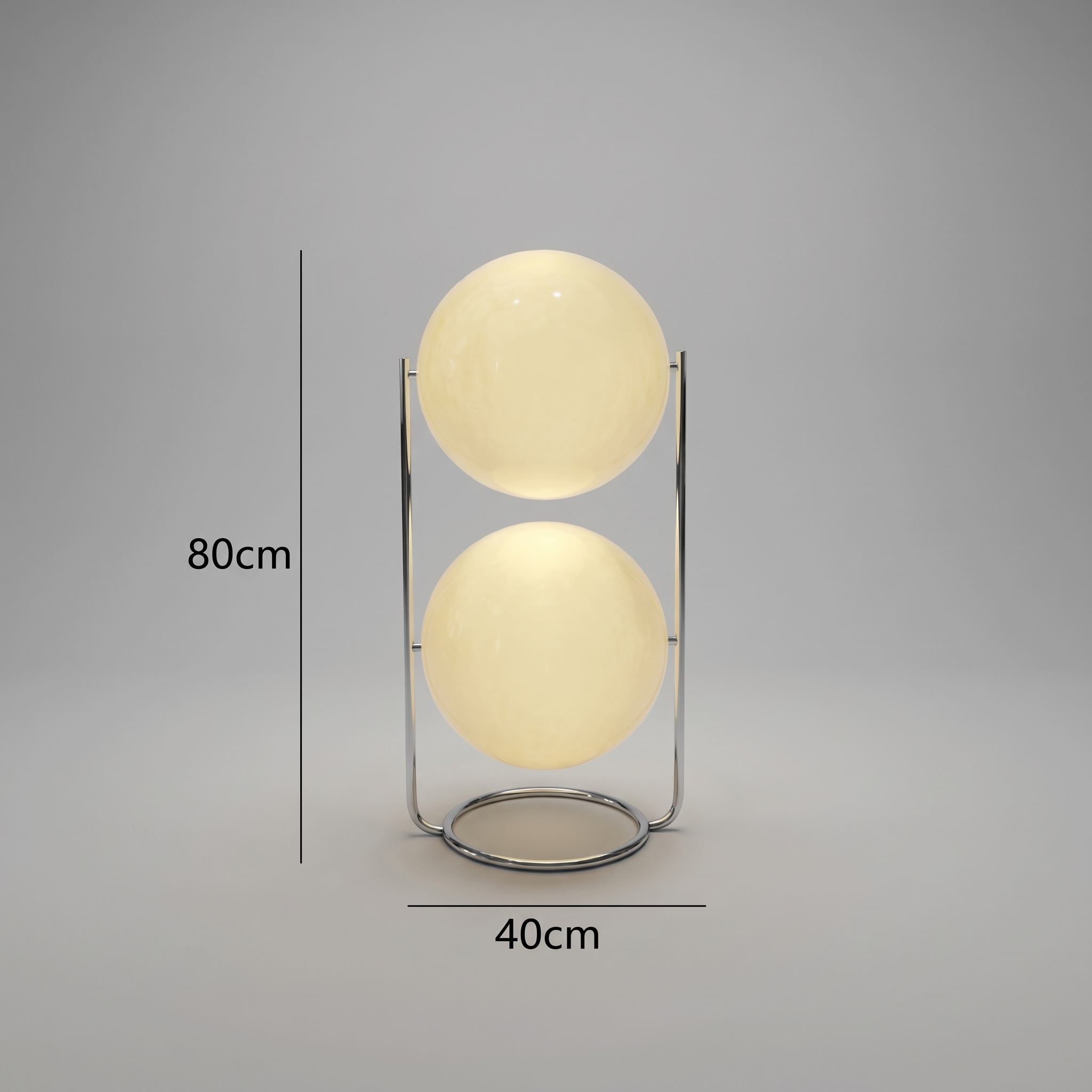 Lampadaire déco avec boule lumineuse