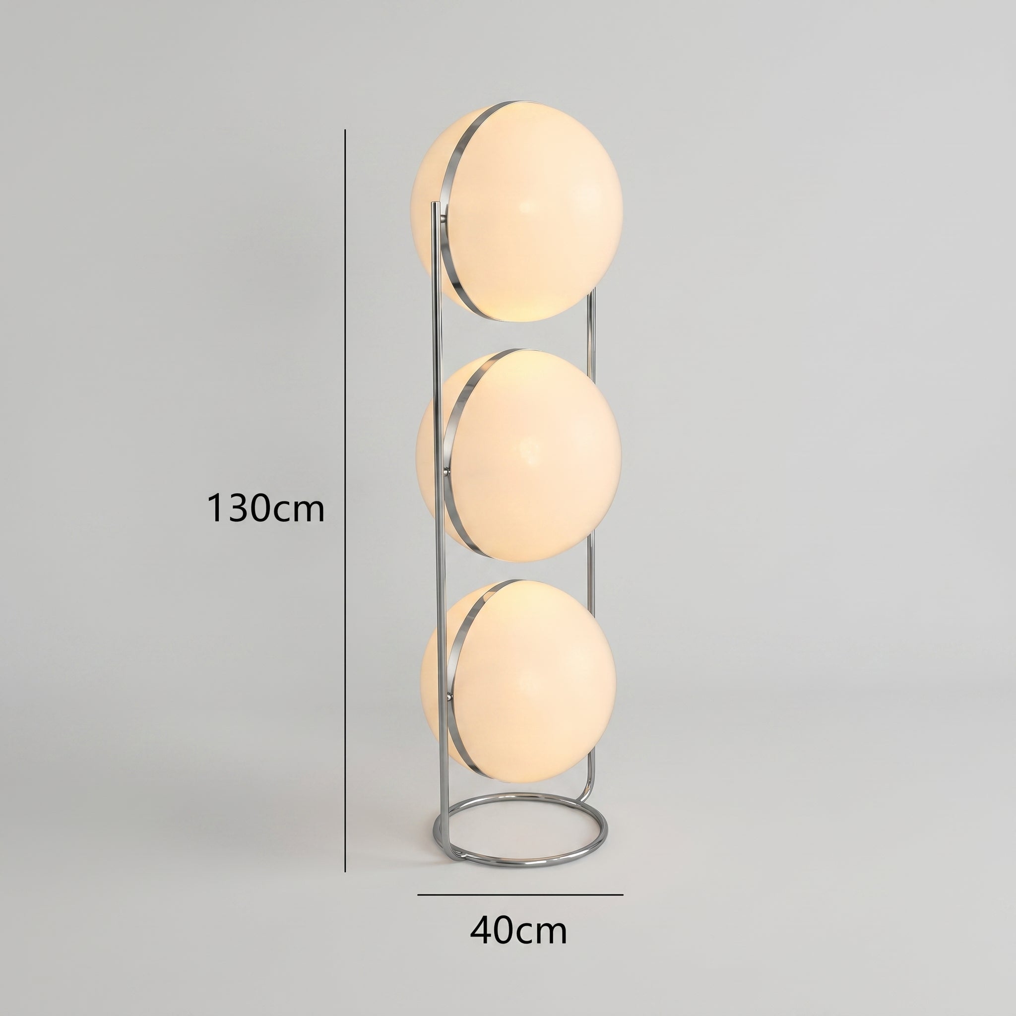 Lampadaire déco avec boule lumineuse