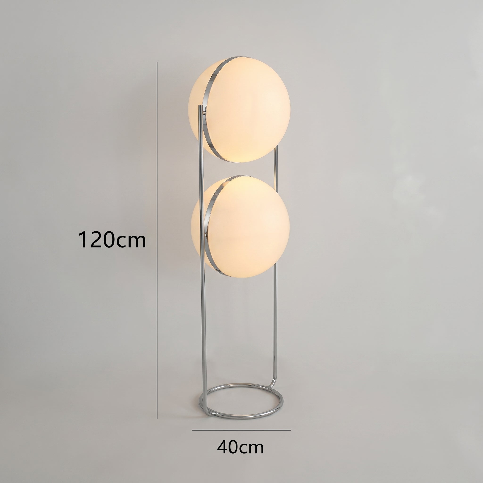 Lampadaire déco avec boule lumineuse