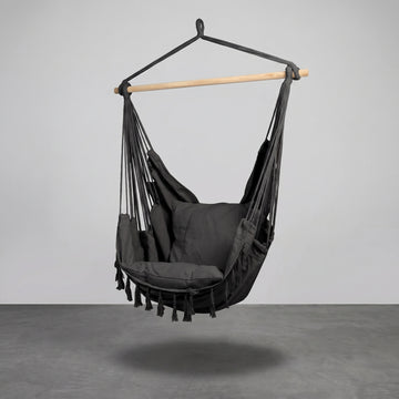 Fauteuil hamac suspendu avec coussins