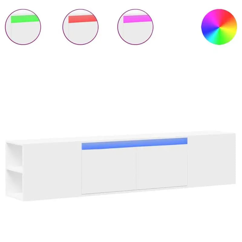 Meuble TV LED Blanc Moderne