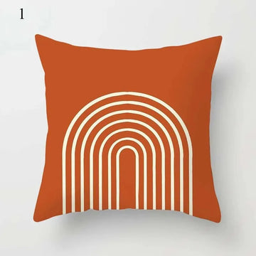 Housse de Coussin Déco Motif Géométrique