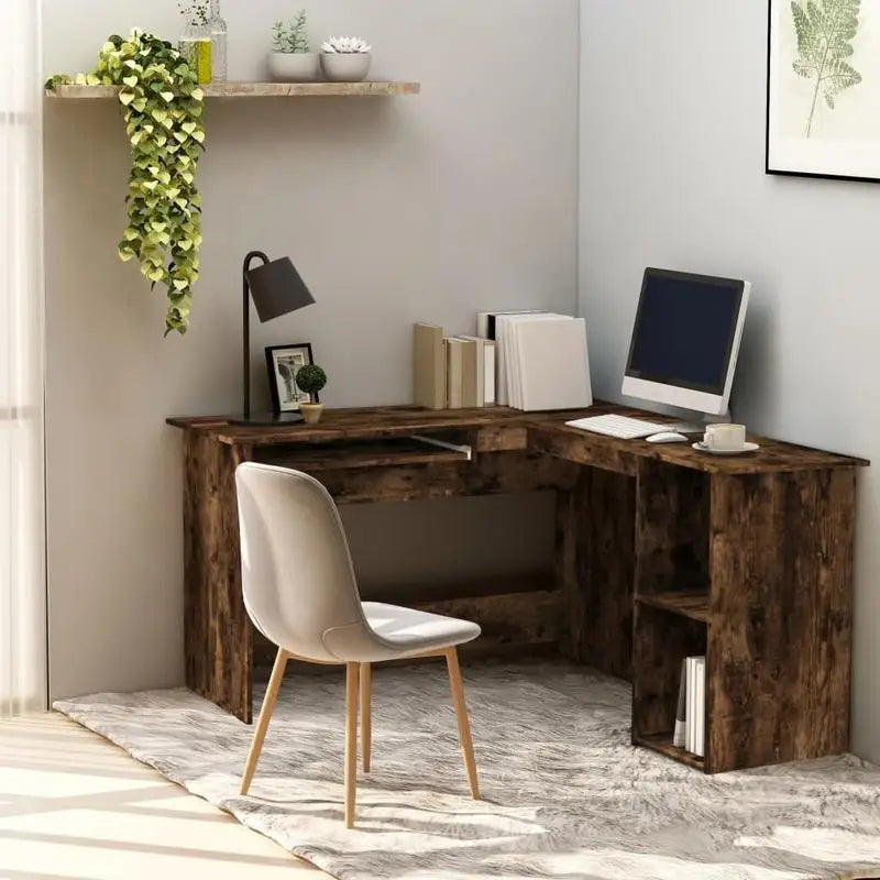 Bureau d'Angle avec Rangement