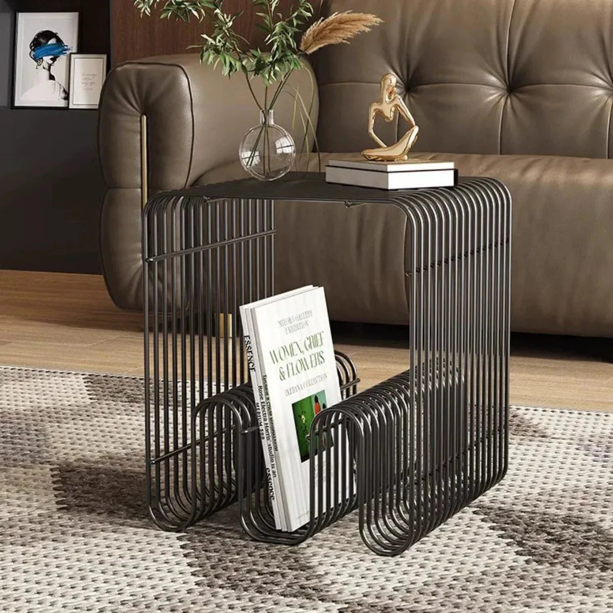 Table basse design moderne en métal