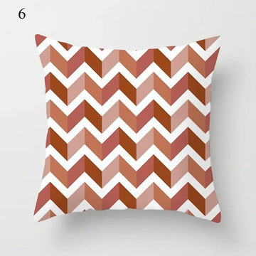 Housse de Coussin Déco Motif Géométrique