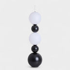 Nordic Black White Gourd Floor Lamp for Bedroom Living Room Next To The High-end Vertical Atmosphere Lamp LED Tricolor Light