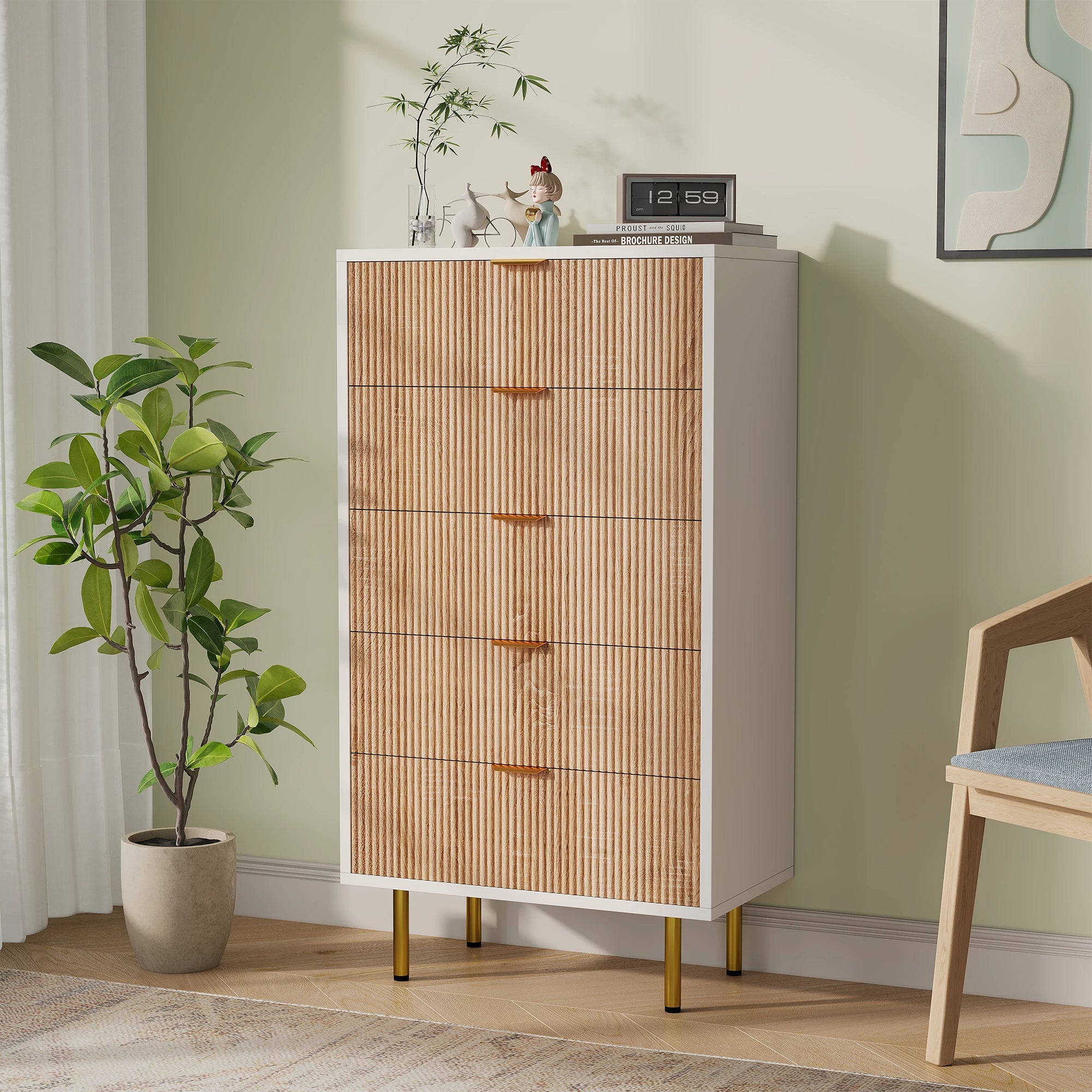 Commode Haute Rainurée