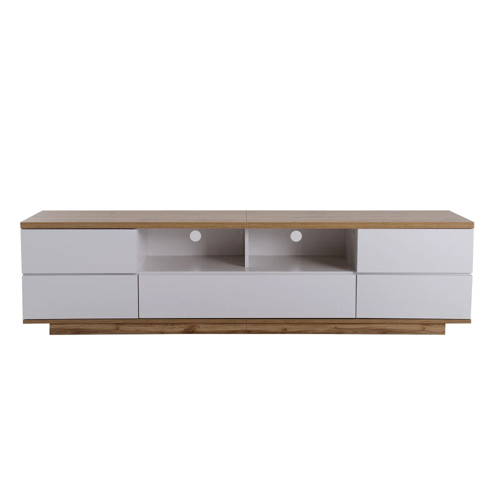 Meuble TV Blanc et Bois