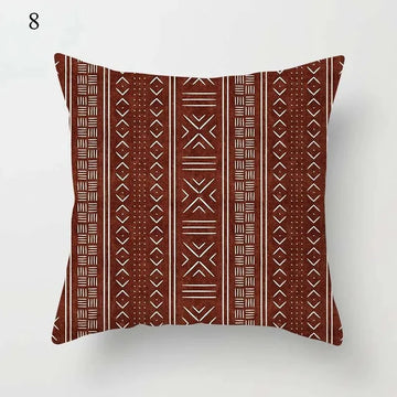 Housse de Coussin Déco Motif Géométrique