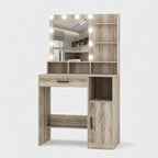 Coiffeuse lumineuse avec rangement