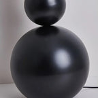 Nordic Black White Gourd Floor Lamp for Bedroom Living Room Next To The High-end Vertical Atmosphere Lamp LED Tricolor Light