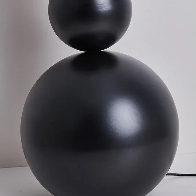 Nordic Black White Gourd Floor Lamp for Bedroom Living Room Next To The High-end Vertical Atmosphere Lamp LED Tricolor Light