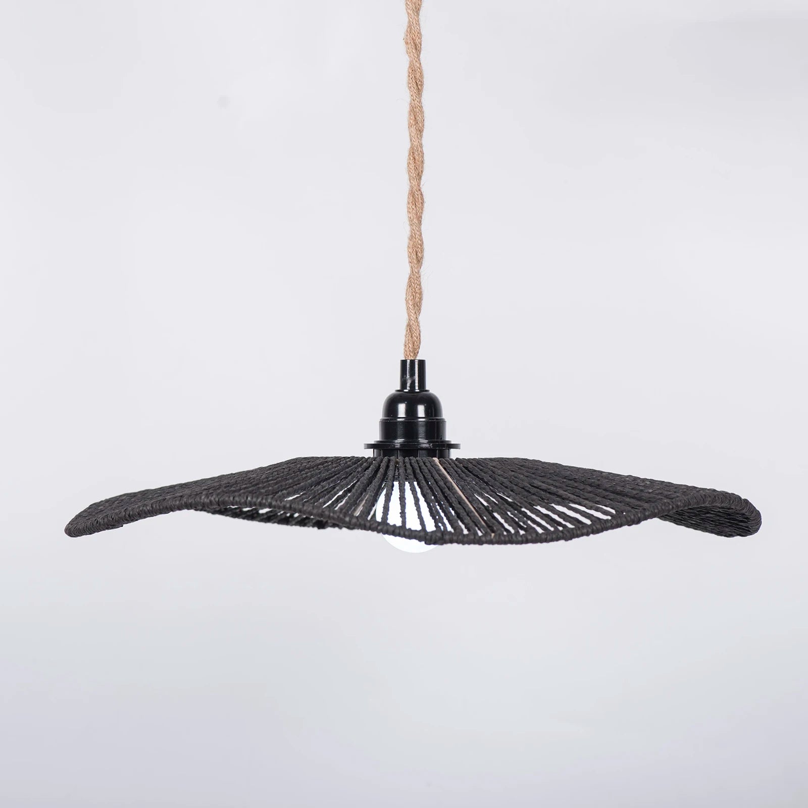 Abat-jour décoratif en corde de papier