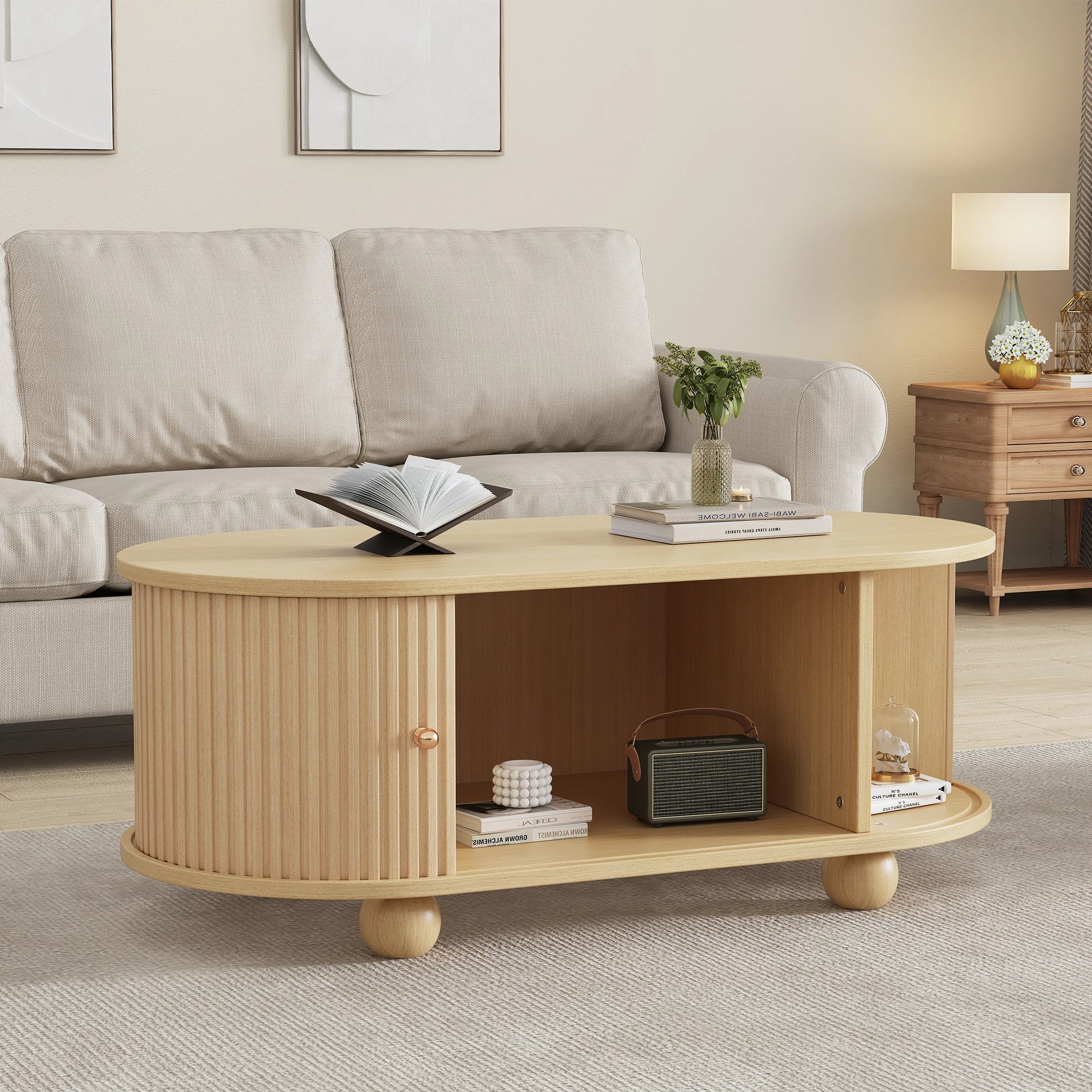 Table Basse Design Bois Naturel