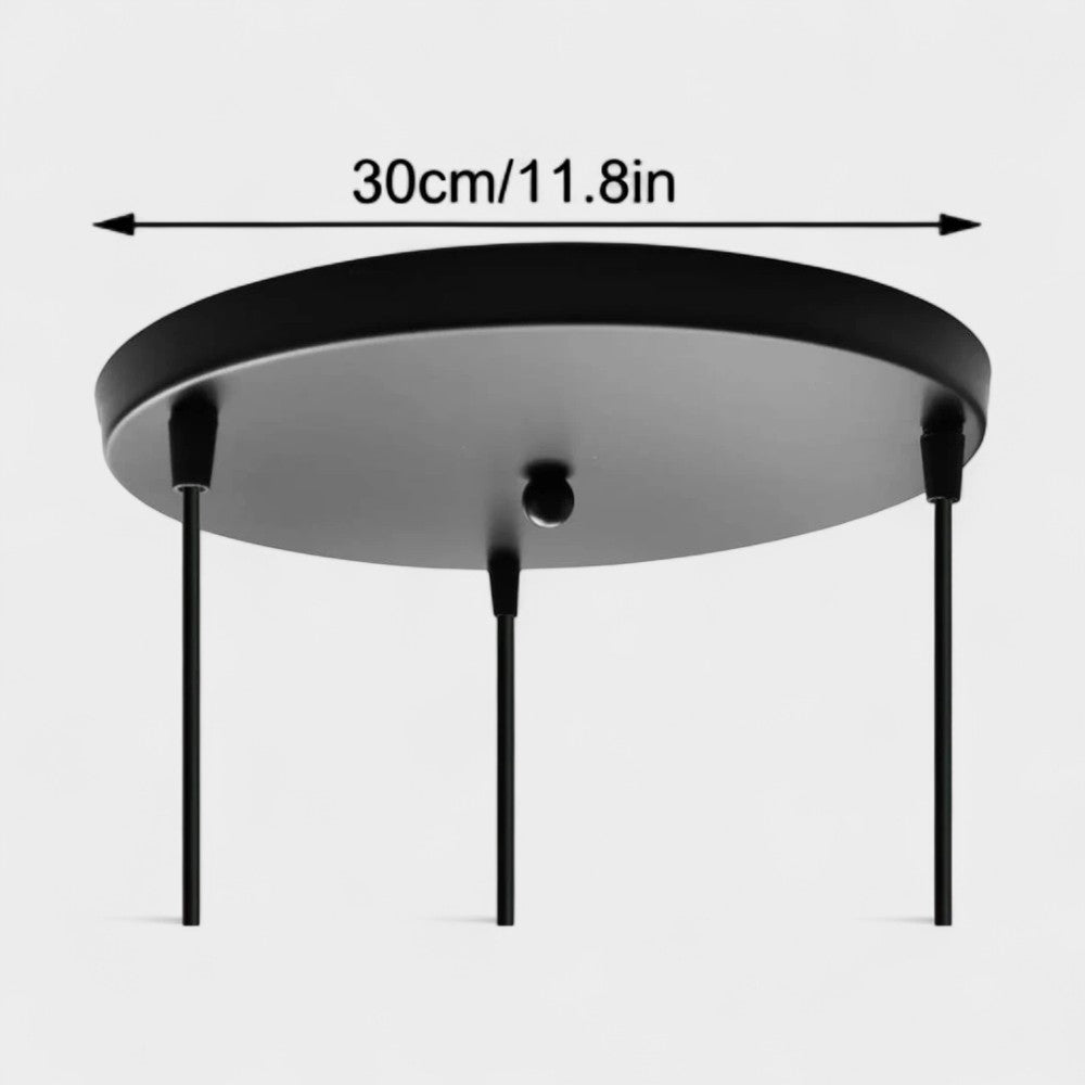 Plafonnier rond 3 trous pour suspension