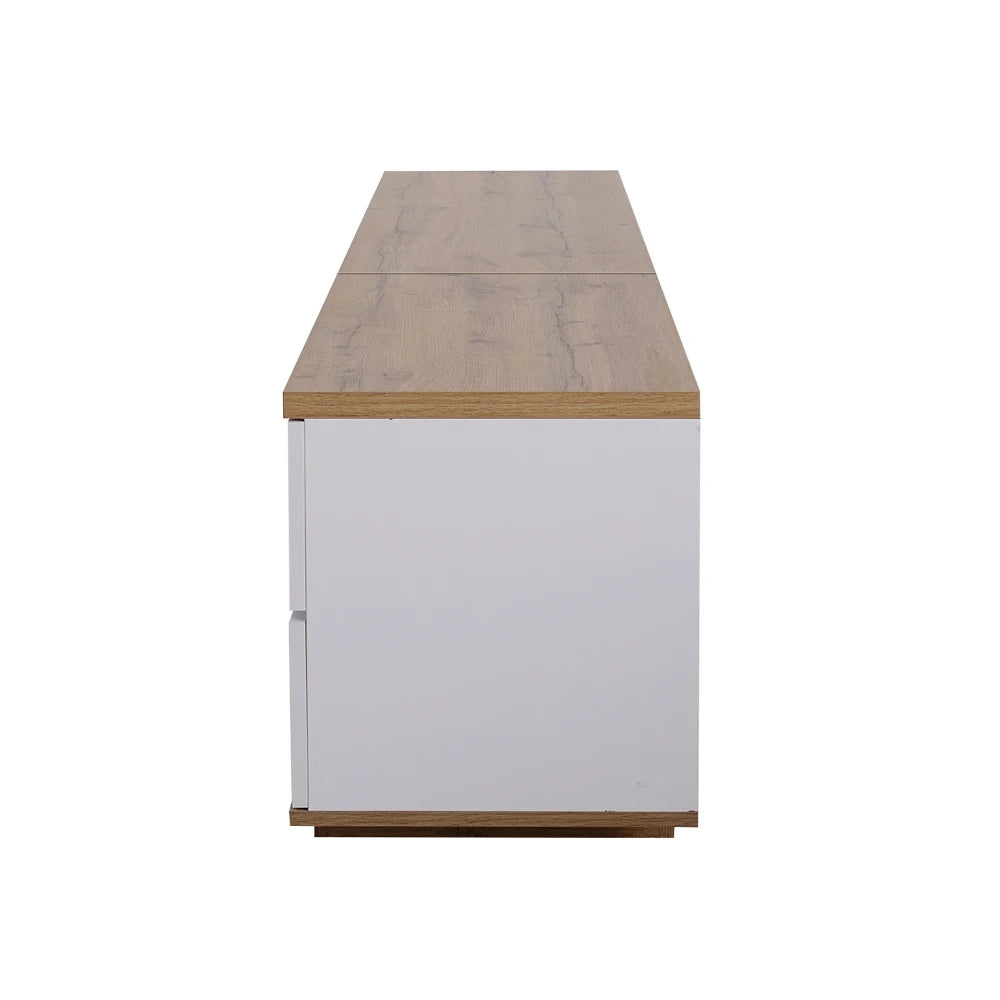 Meuble TV Blanc et Bois
