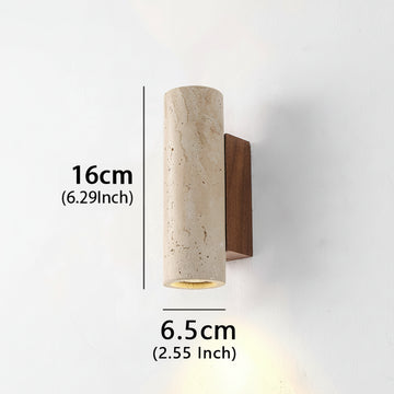 Applique Murale Décorative Bois Travertin LED
