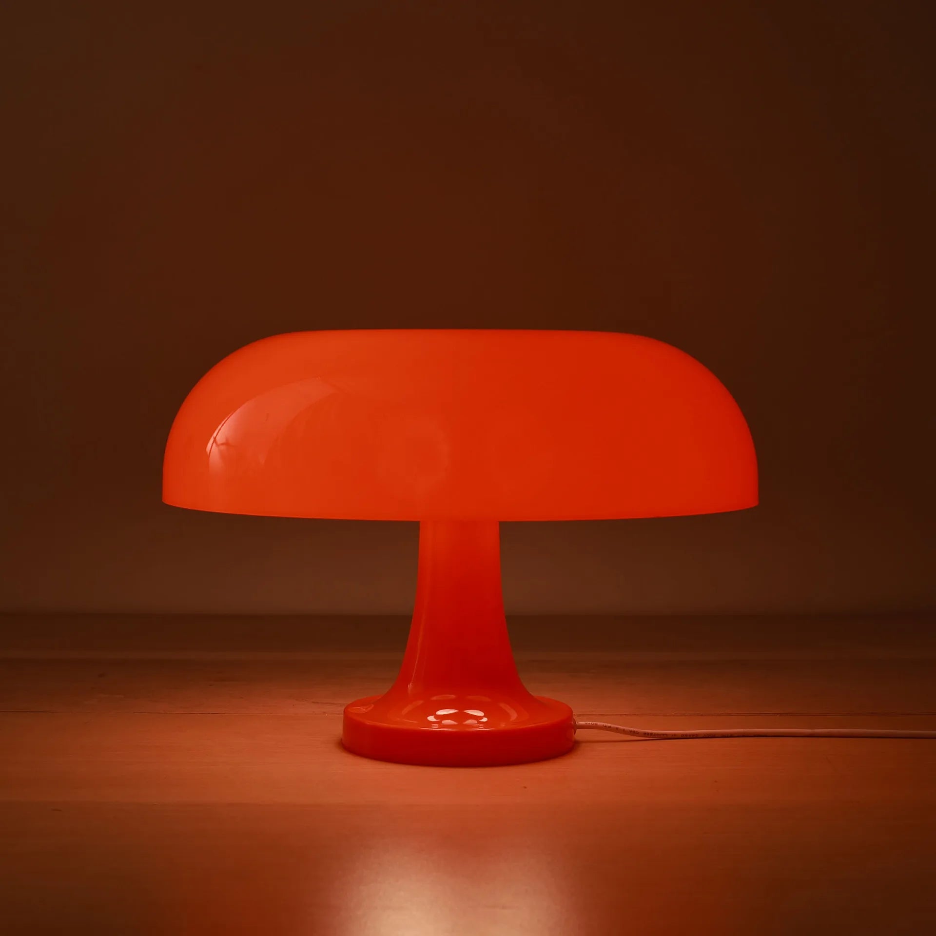 Lampe de chevet champignon retro orange