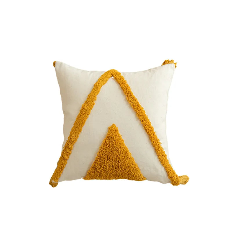 Housse de Coussin Boho Jaune