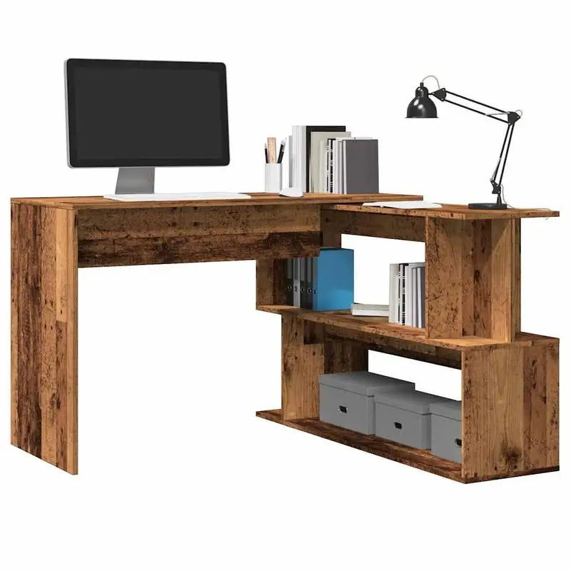Bureau Modulaire en Bois avec Étagères