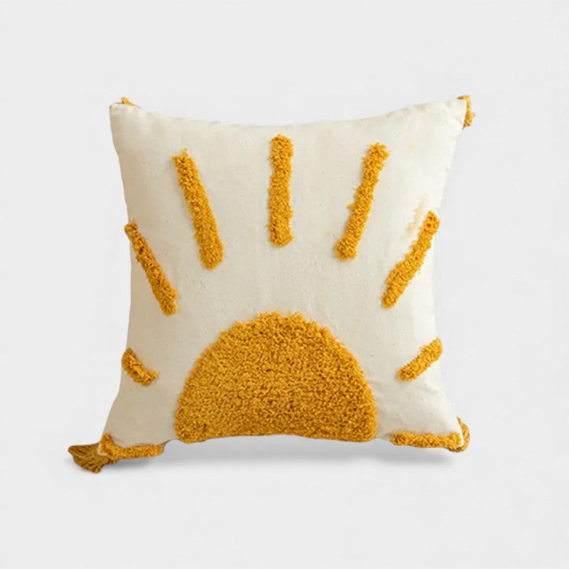 Housse de Coussin Boho Jaune