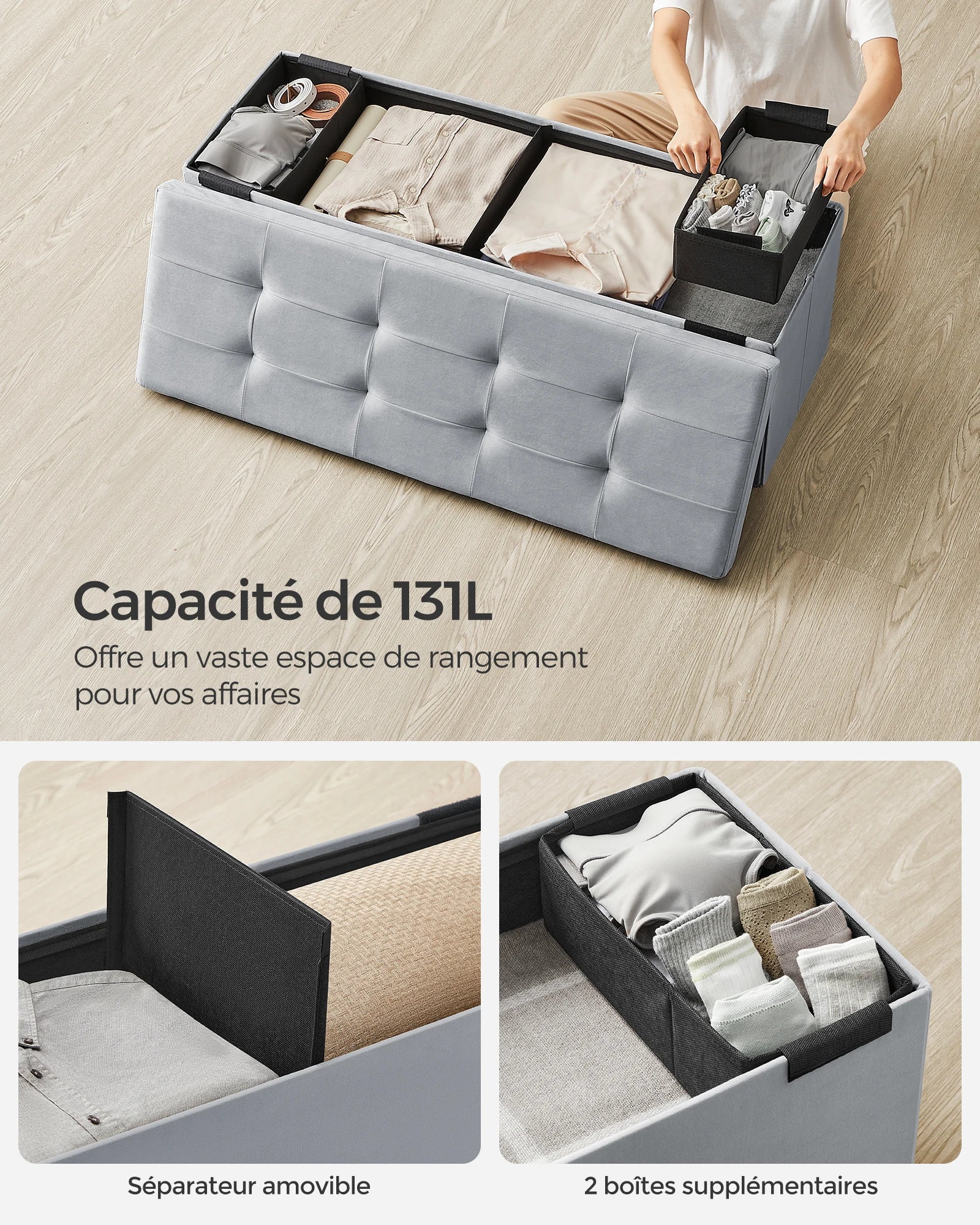 Banc Coffre Capitonné