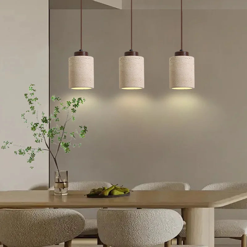 Lampe suspendue Wabi-Sabi style japonais