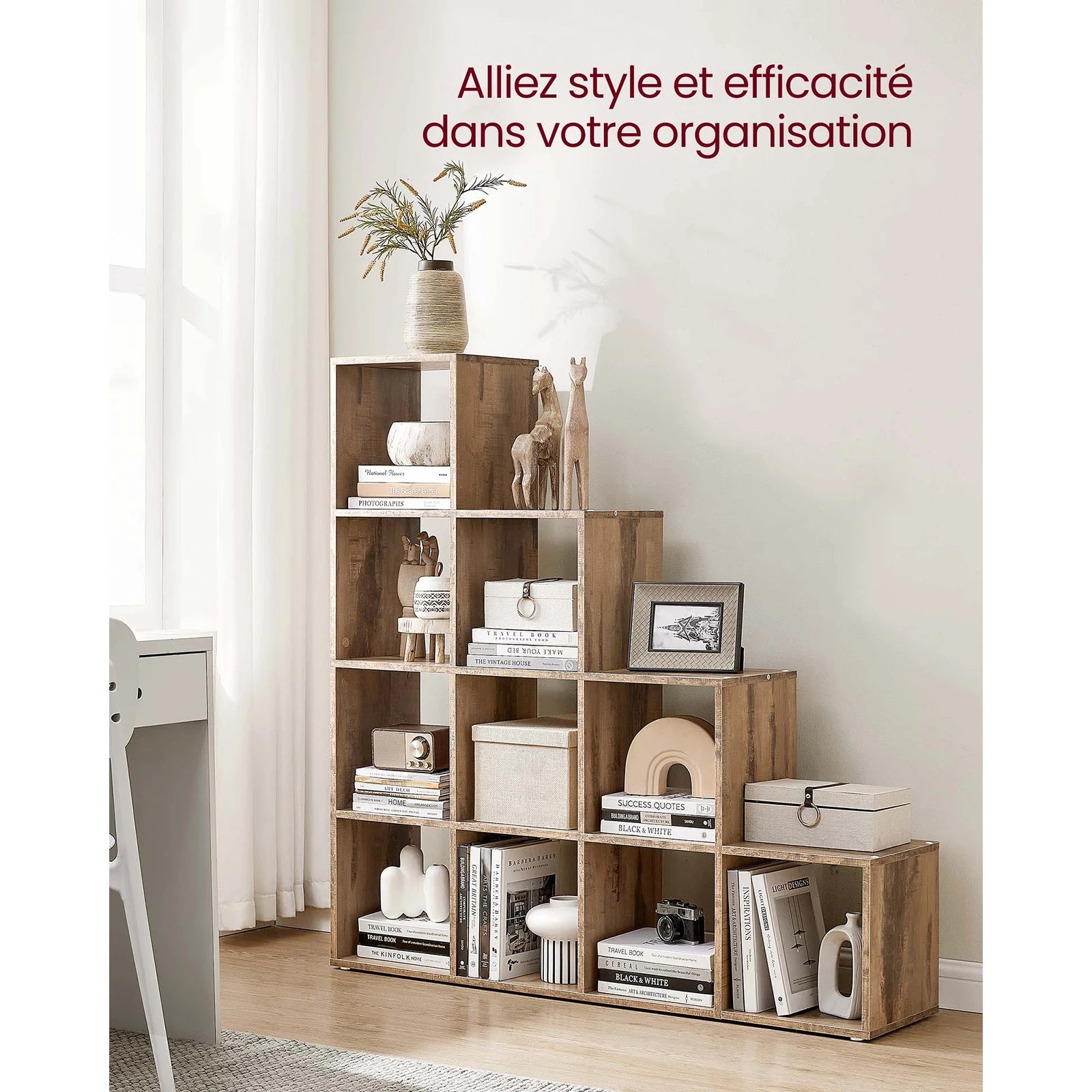 Étagère Escalier à Cases