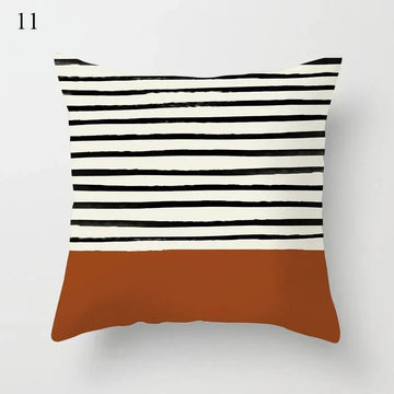 Housse de Coussin Déco Motif Géométrique