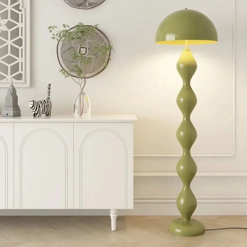 Macaron Creative Mushroom Lamp Living Room Sofa Side Led Floor Lamps Bedroom Bedside Light Senior Sense Of Vertical Lights