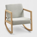 Fauteuil à bascule design cosy pour intérieur