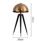 Nordic Postmodern Luxury Retro Art Exhibition Hall Bedroom Living Room Creative Tripod Mushroom Bedside Table Lights Floor Lamp