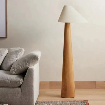 Lampadaire Cône Chêne Wabi