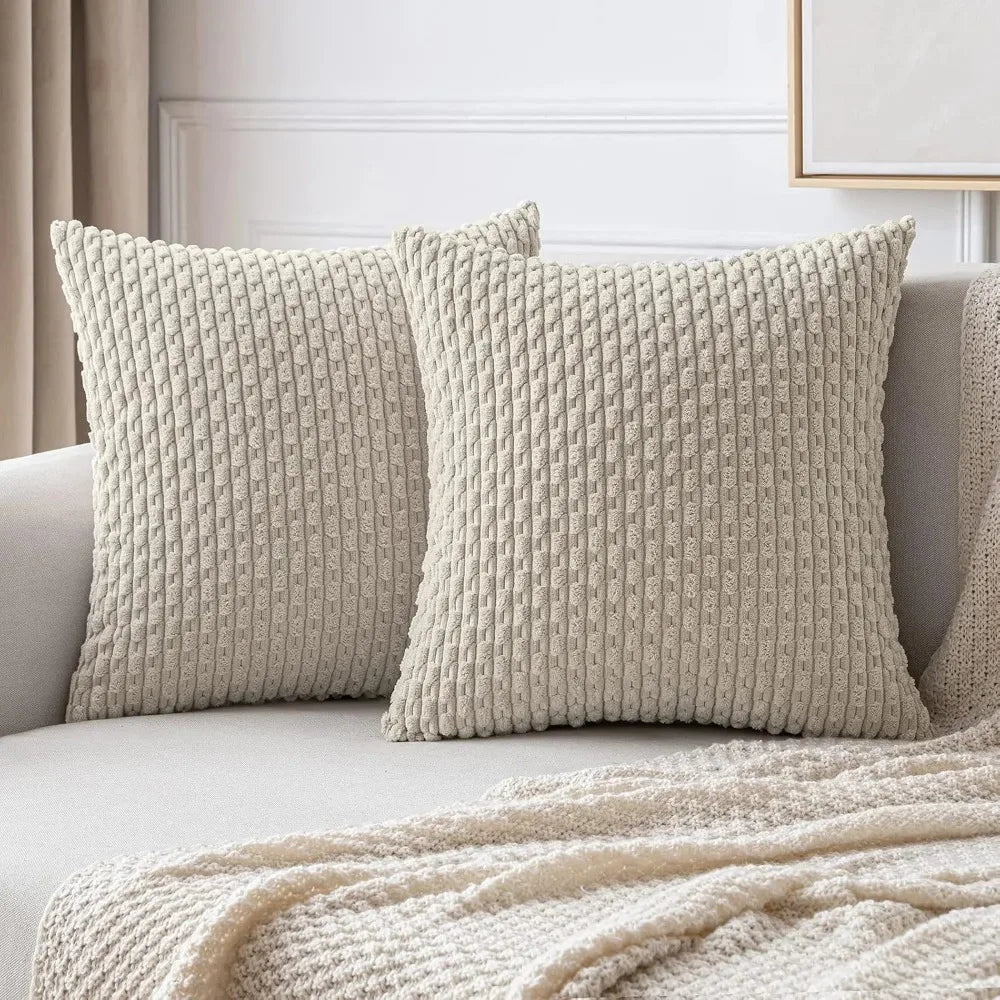 Coussin Moderne Rayé Boho