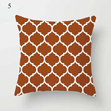 Housse de Coussin Déco Motif Géométrique