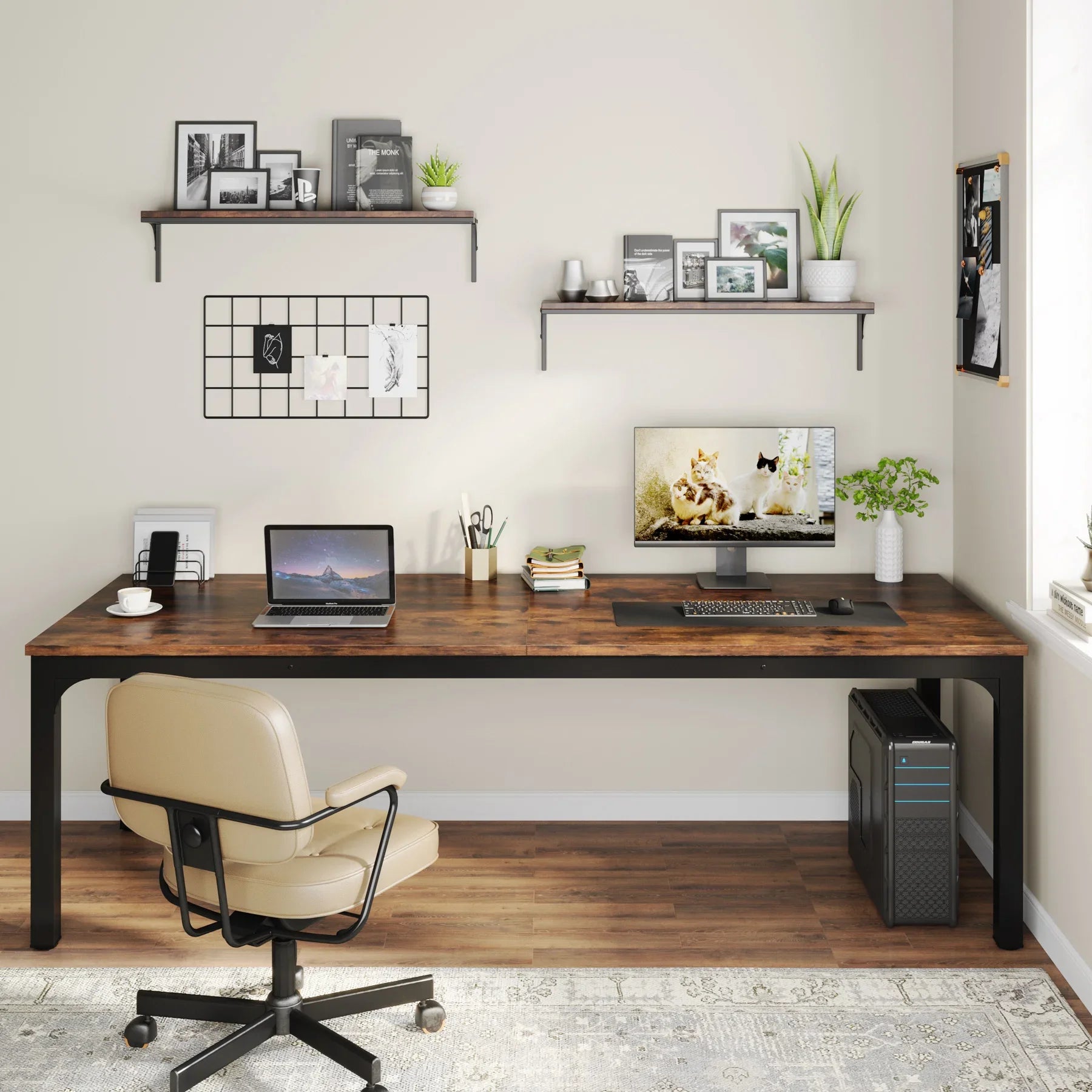 Table Basse Industrielle Rectangulaire