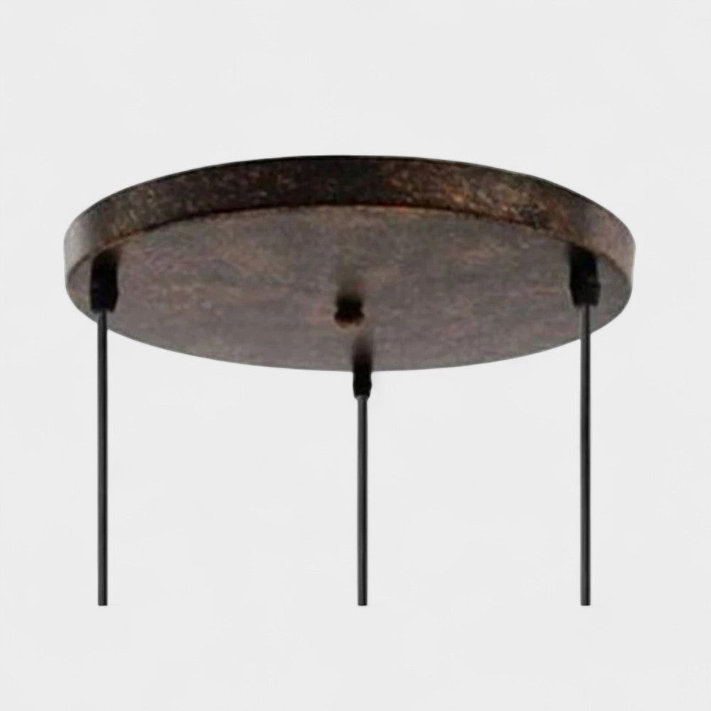 Plafonnier rond 3 trous pour suspension