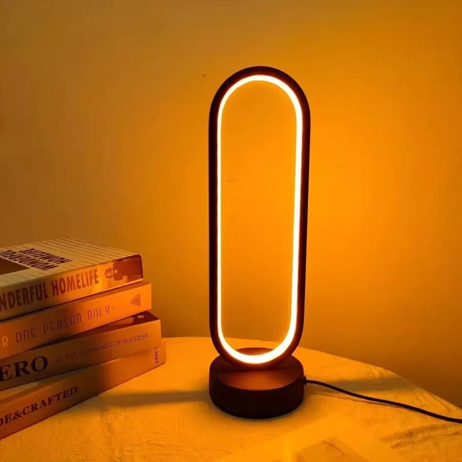 Lampe de chevet LED moderne ovale