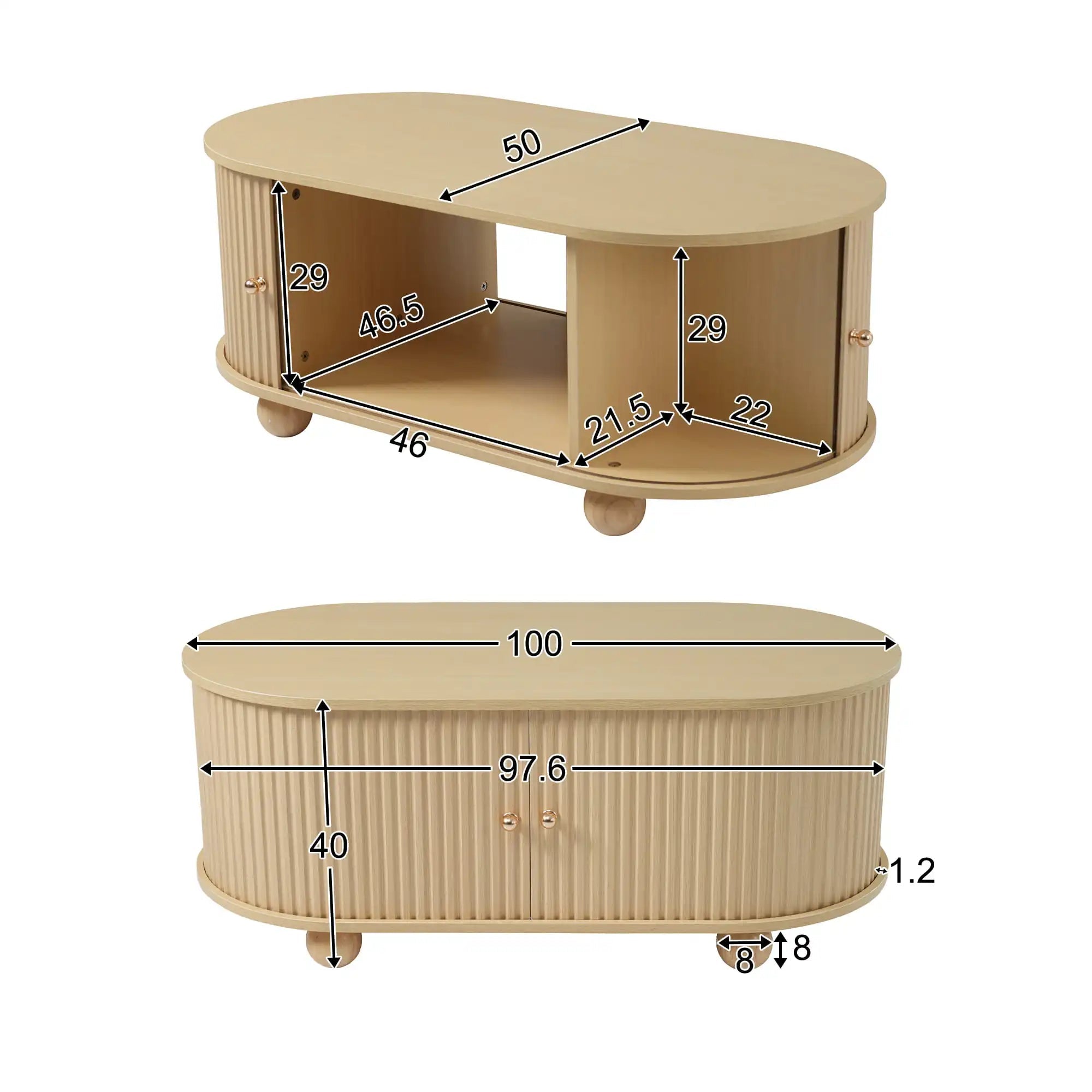 Table Basse Design Bois Naturel