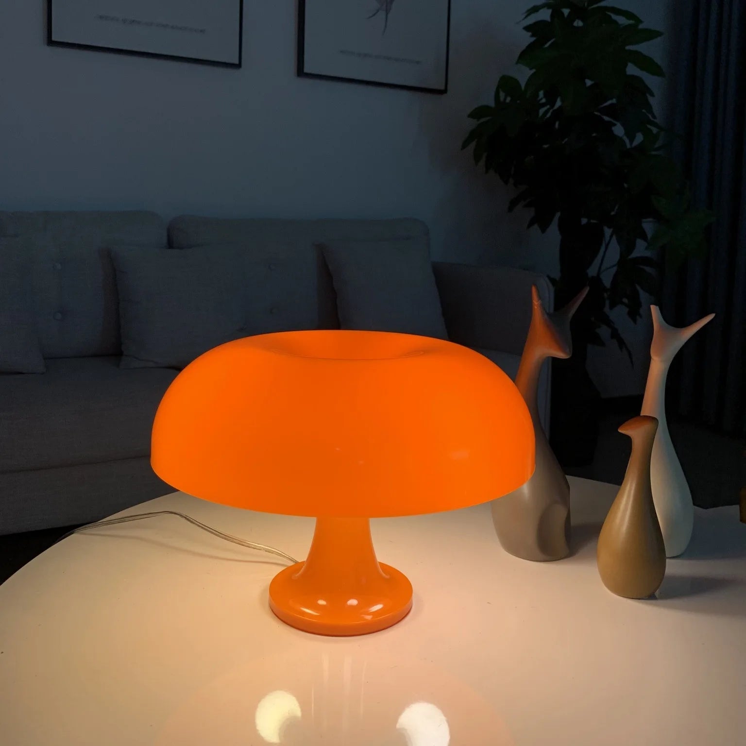 Lampe de chevet champignon retro