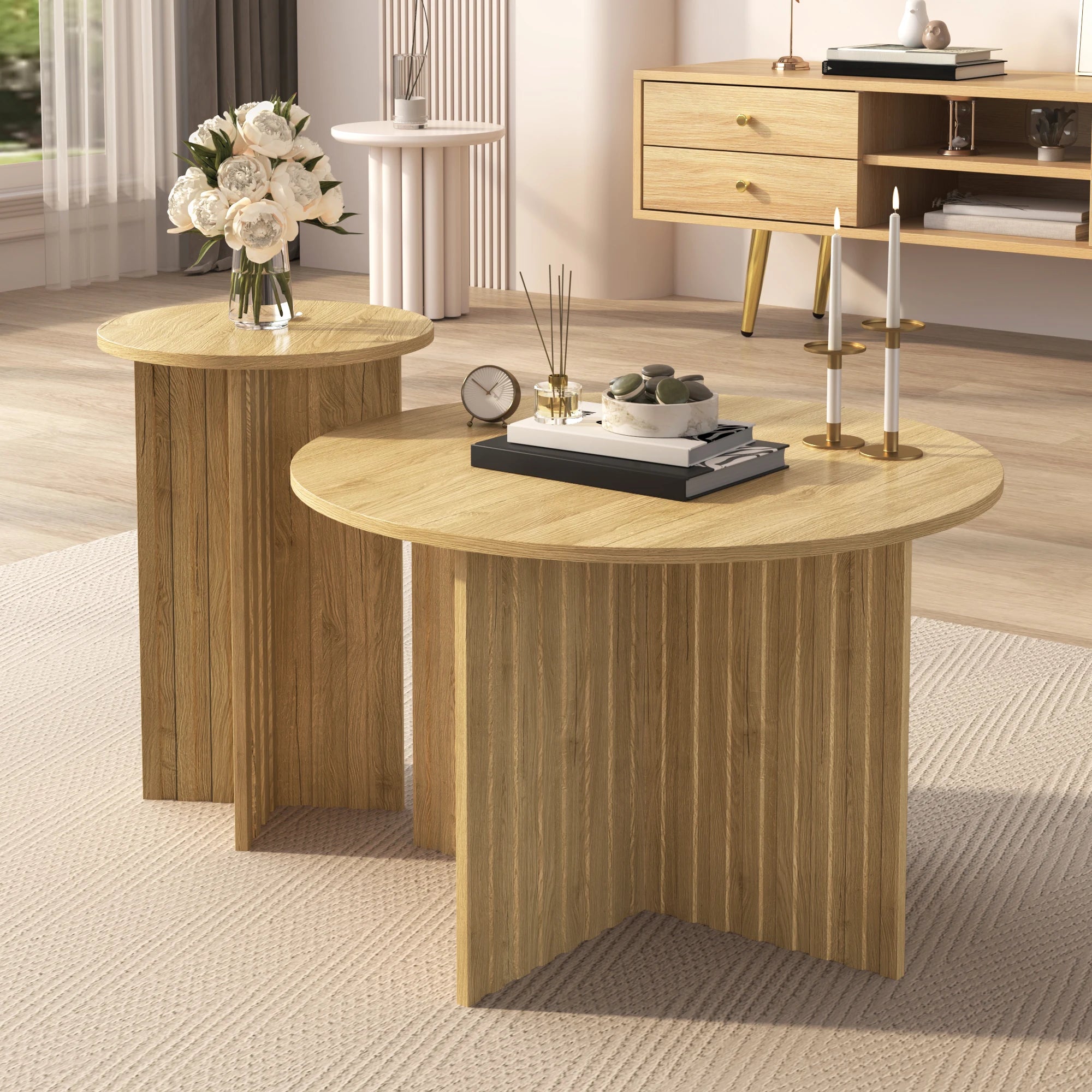 Table Basse Design Bois Naturel