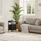 Tables de chevet 2 pcs LED blanches