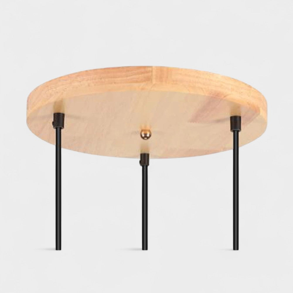 Plafonnier rond 3 trous pour suspension