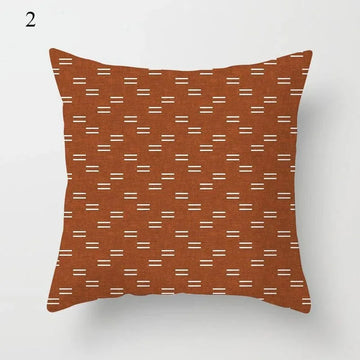 Housse de Coussin Déco Motif Géométrique