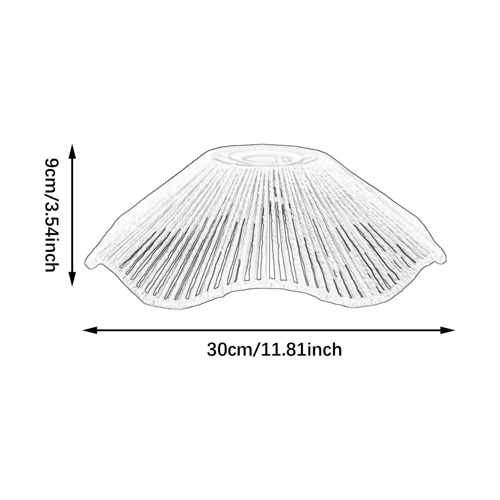 Abat-jour artisanal en corde pour salon et cuisine