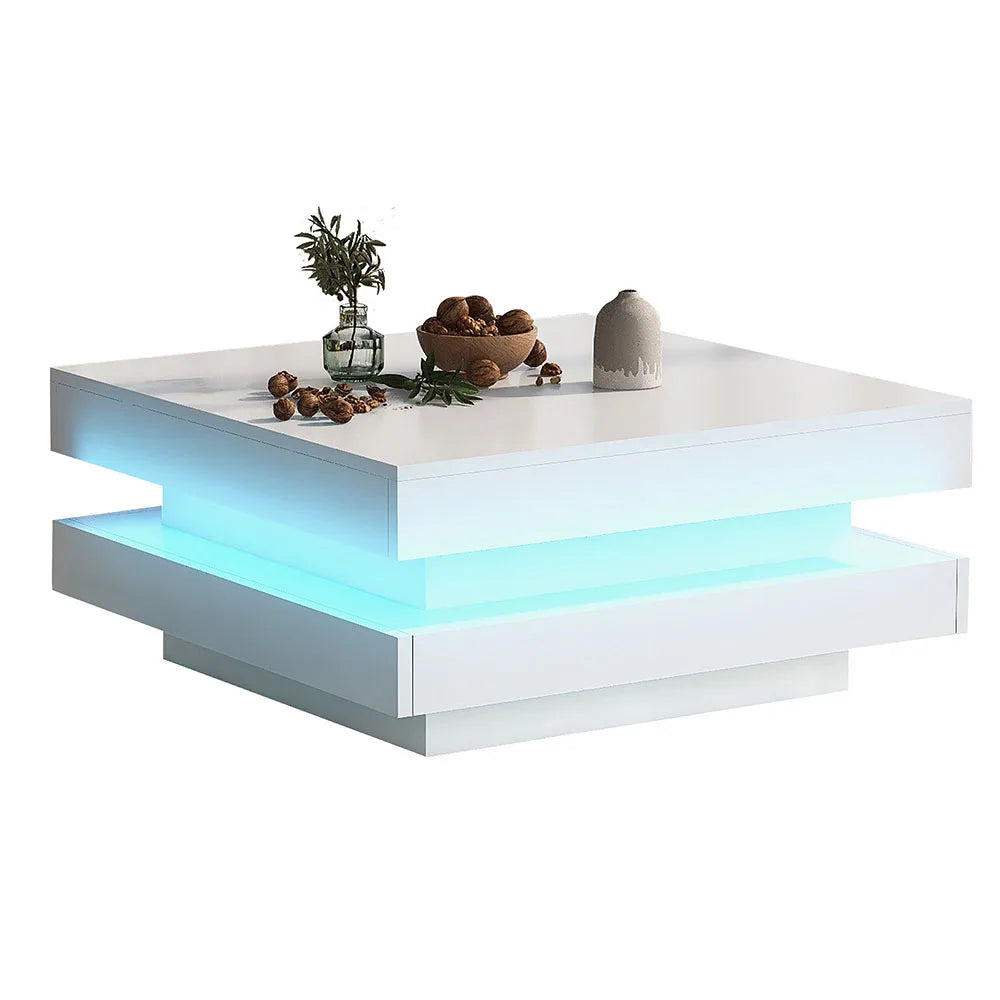 Table basse LED connectée