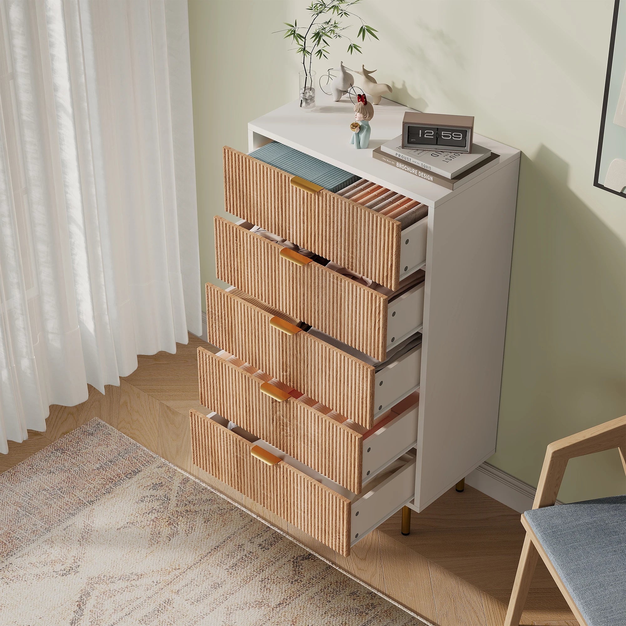 Commode Haute Rainurée