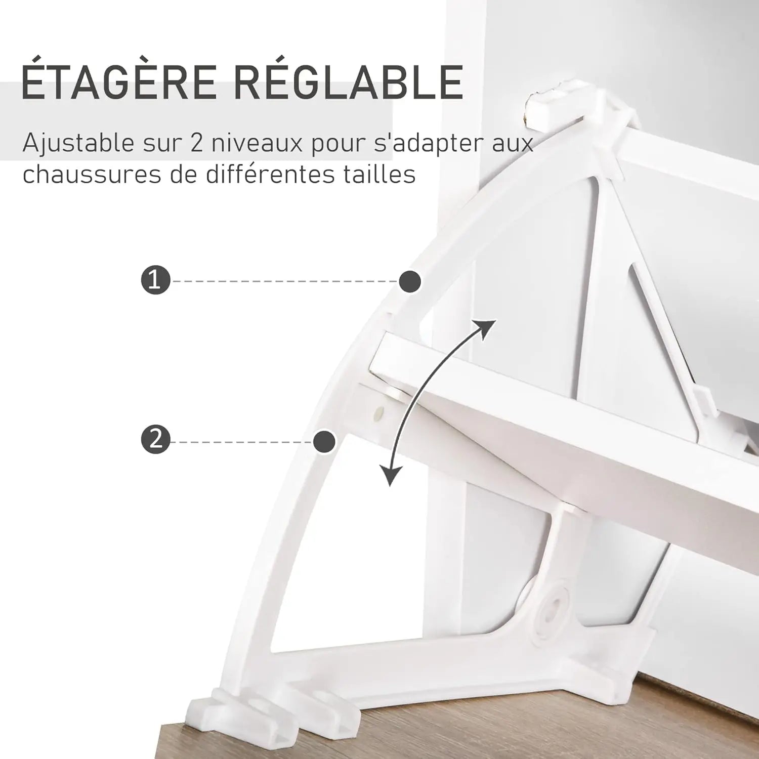 Meuble à chaussures 3 tiroirs et rangements