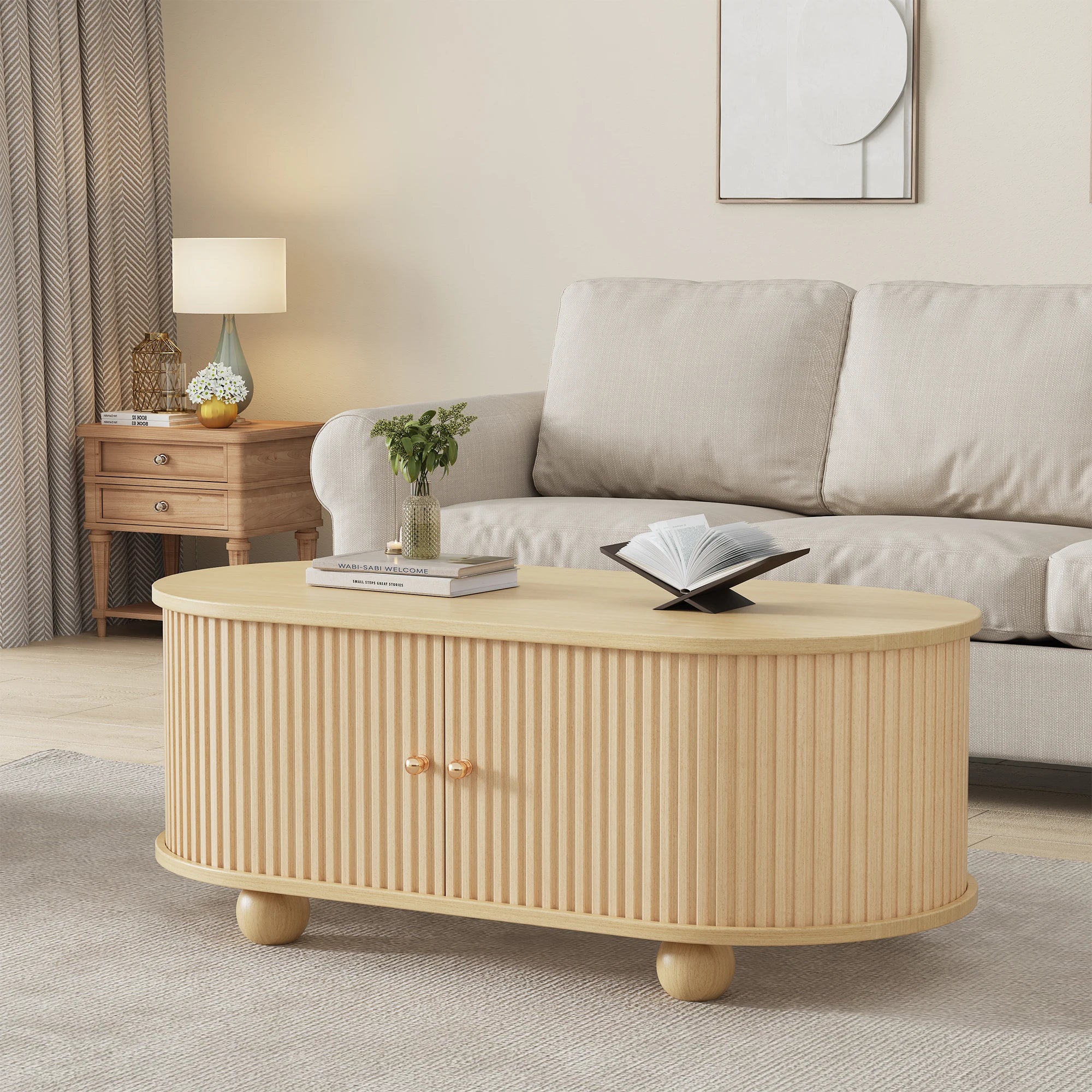 Table Basse Design Bois Naturel